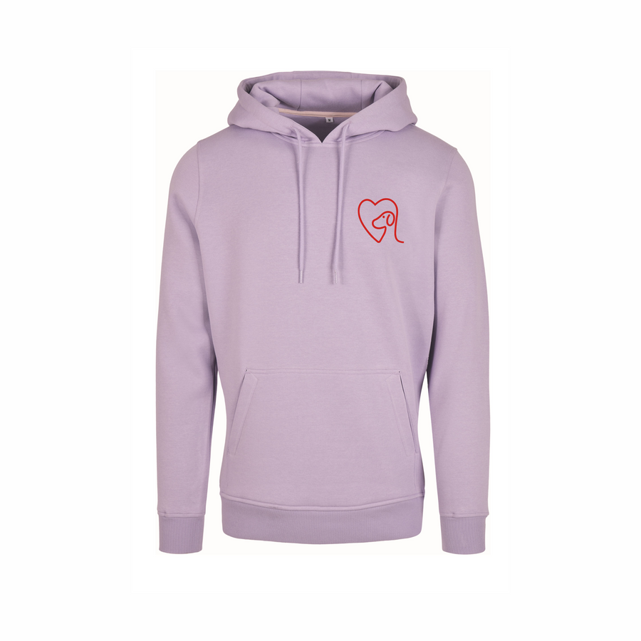 Heavy Hoodie Lilac – Vorderseite